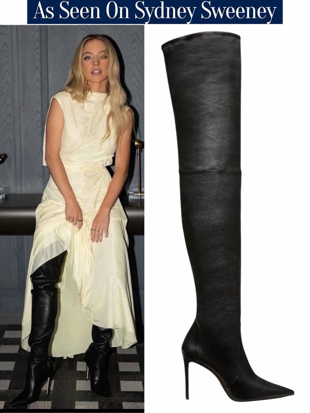Stuart Weitzman Ultrastuart 100 Over The Knee Boots Black Size 11